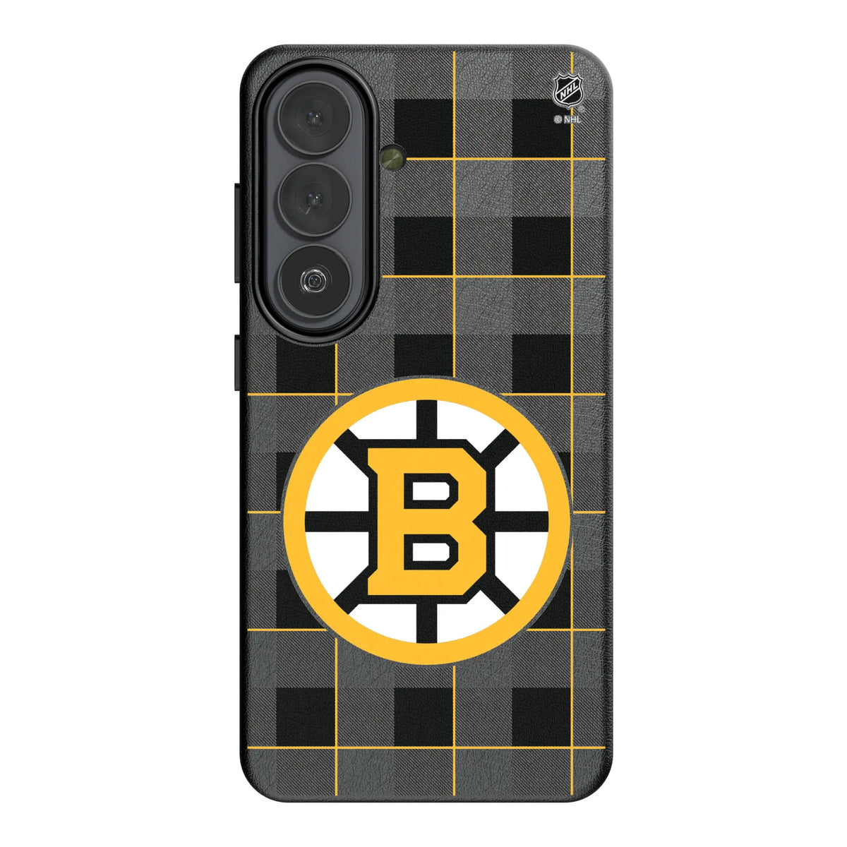 Boston Bruins Plaid Galaxy MagSafe Compatible Phone Case for Samsung Galaxy#Device_Galaxy S26