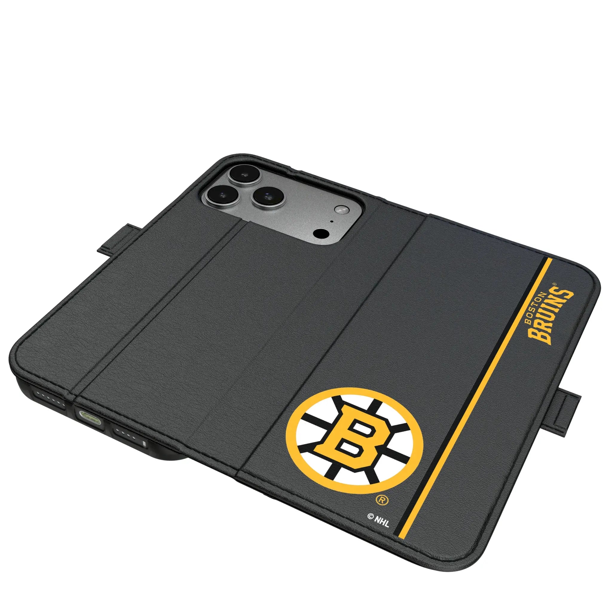 Boston Bruins Sidebar iPhone Folio Phone Case for Apple iPhone#Device_iPhone 17 Pro Max