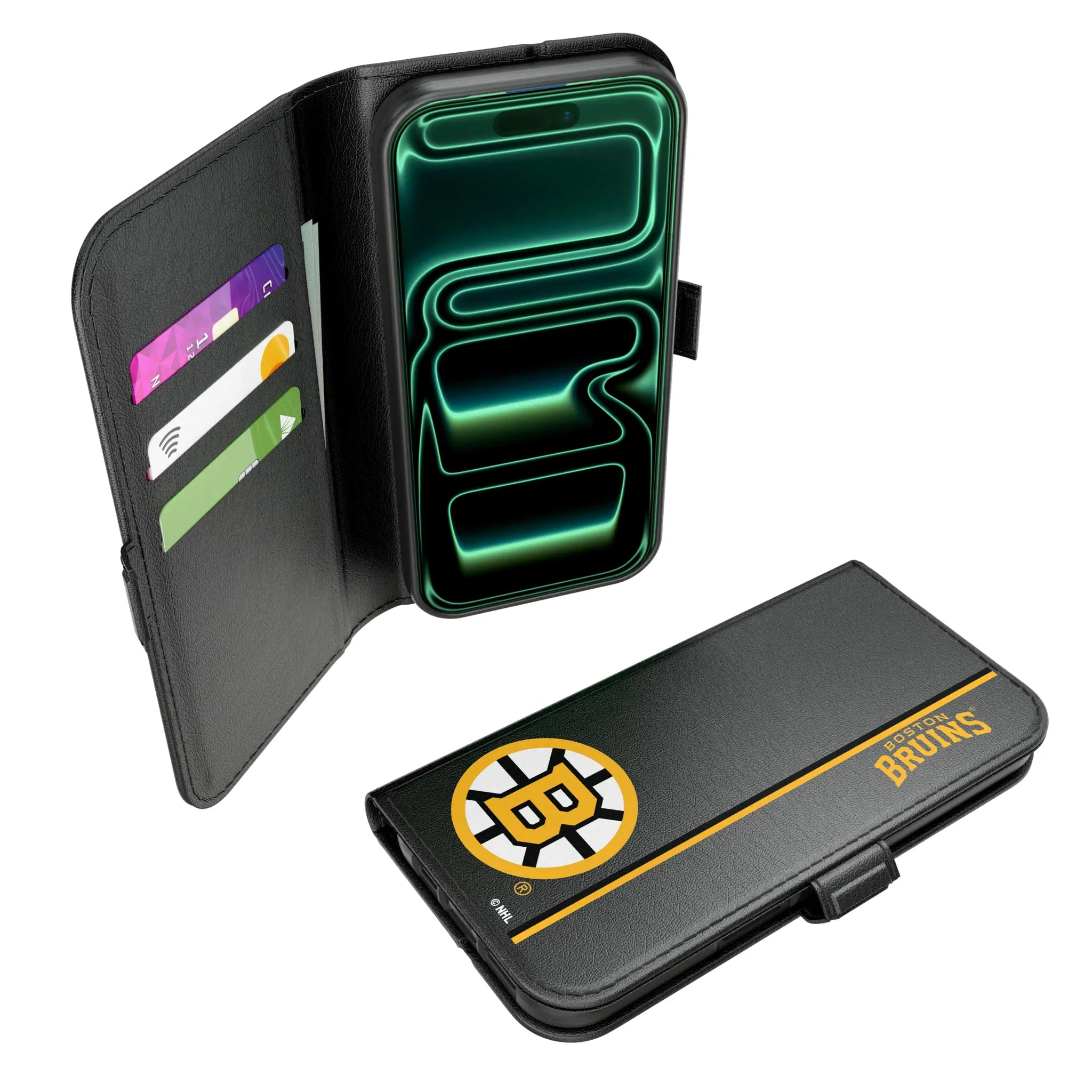Boston Bruins Sidebar iPhone Folio Phone Case for Apple iPhone#Device_iPhone 17