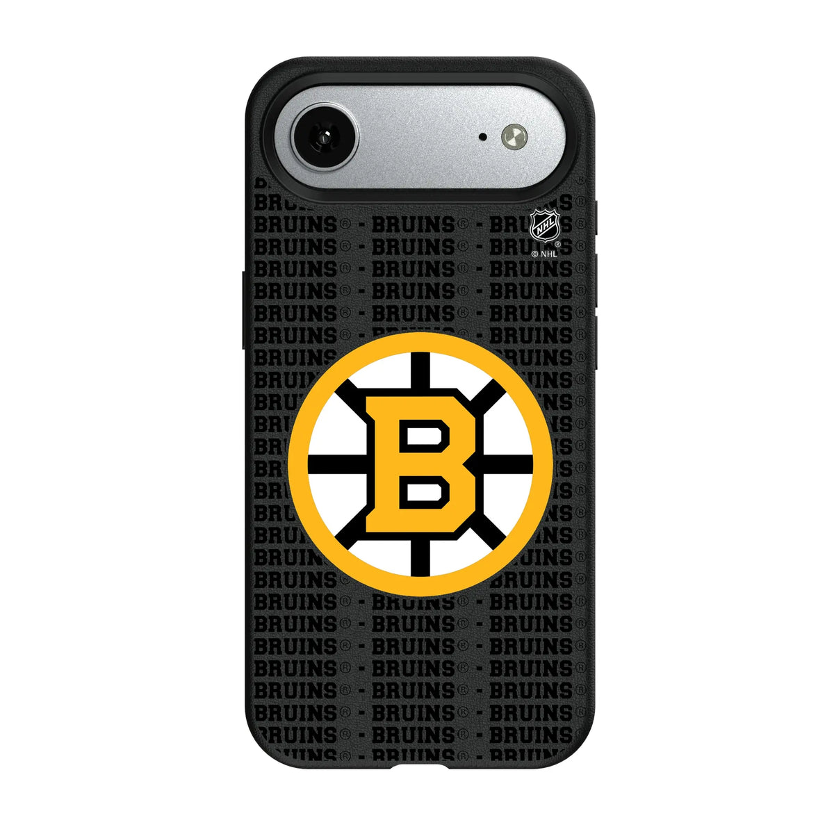 Boston Bruins Text Backdrop iPhone MagSafe Compatible Phone Case for Apple iPhone#Device_iPhone Air