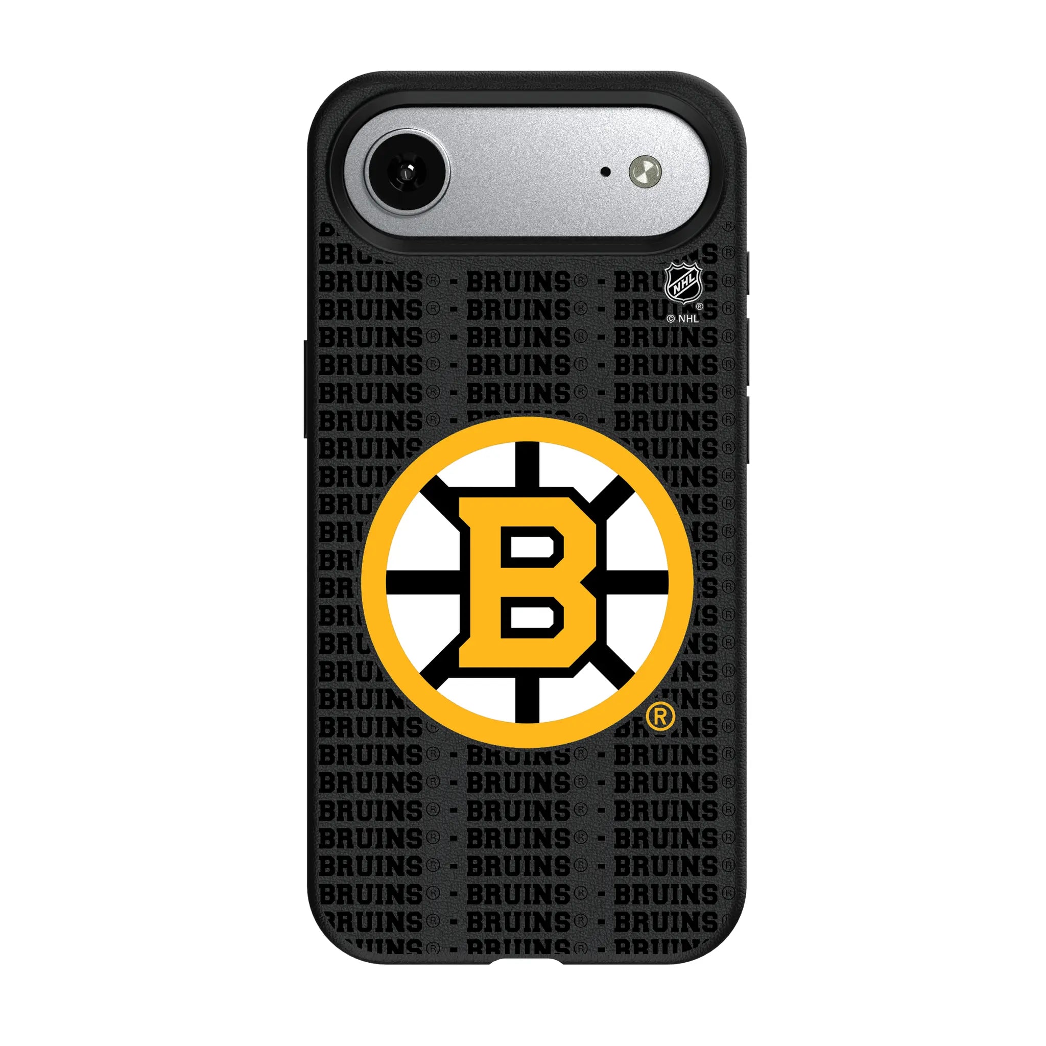 Boston Bruins Text Backdrop iPhone MagSafe Compatible Phone Case for Apple iPhone#Device_iPhone Air
