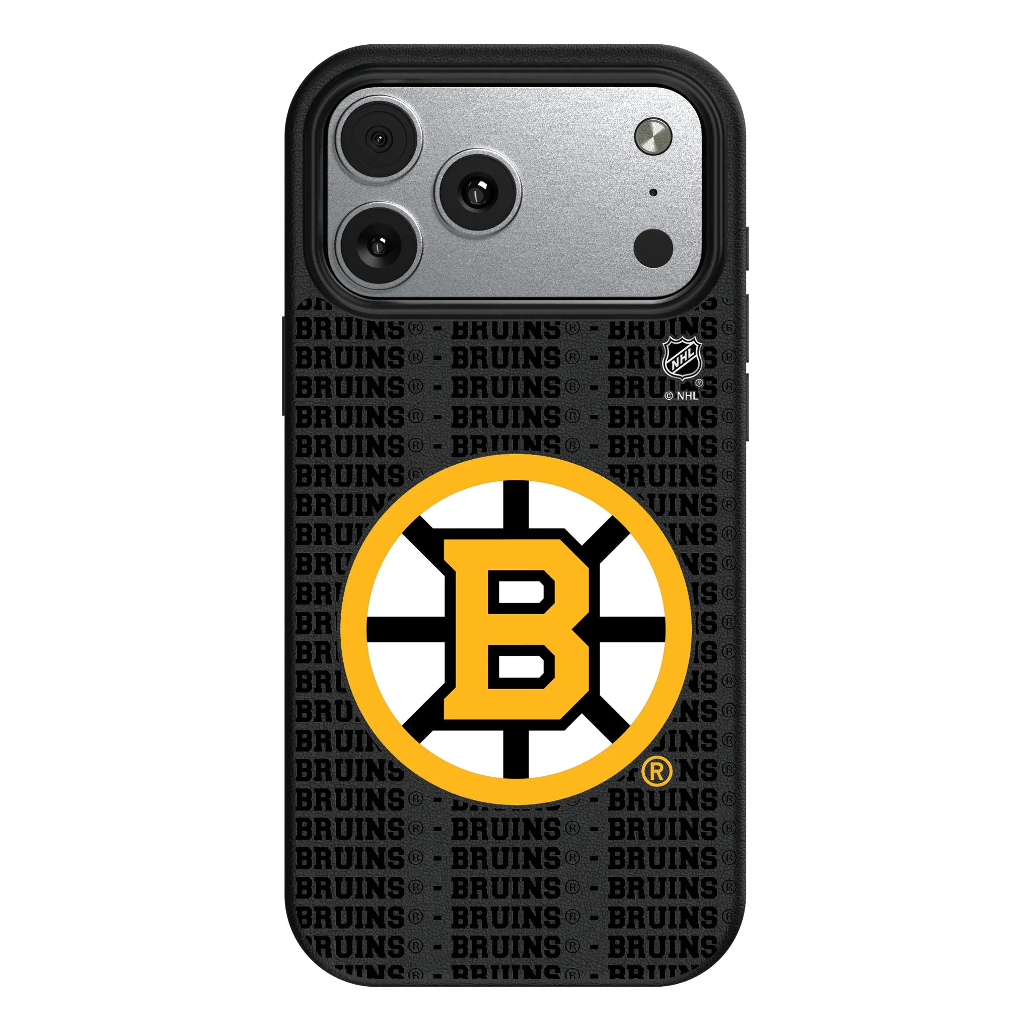 Boston Bruins Text Backdrop iPhone MagSafe Compatible Phone Case for Apple iPhone#Device_iPhone 17 Pro Max
