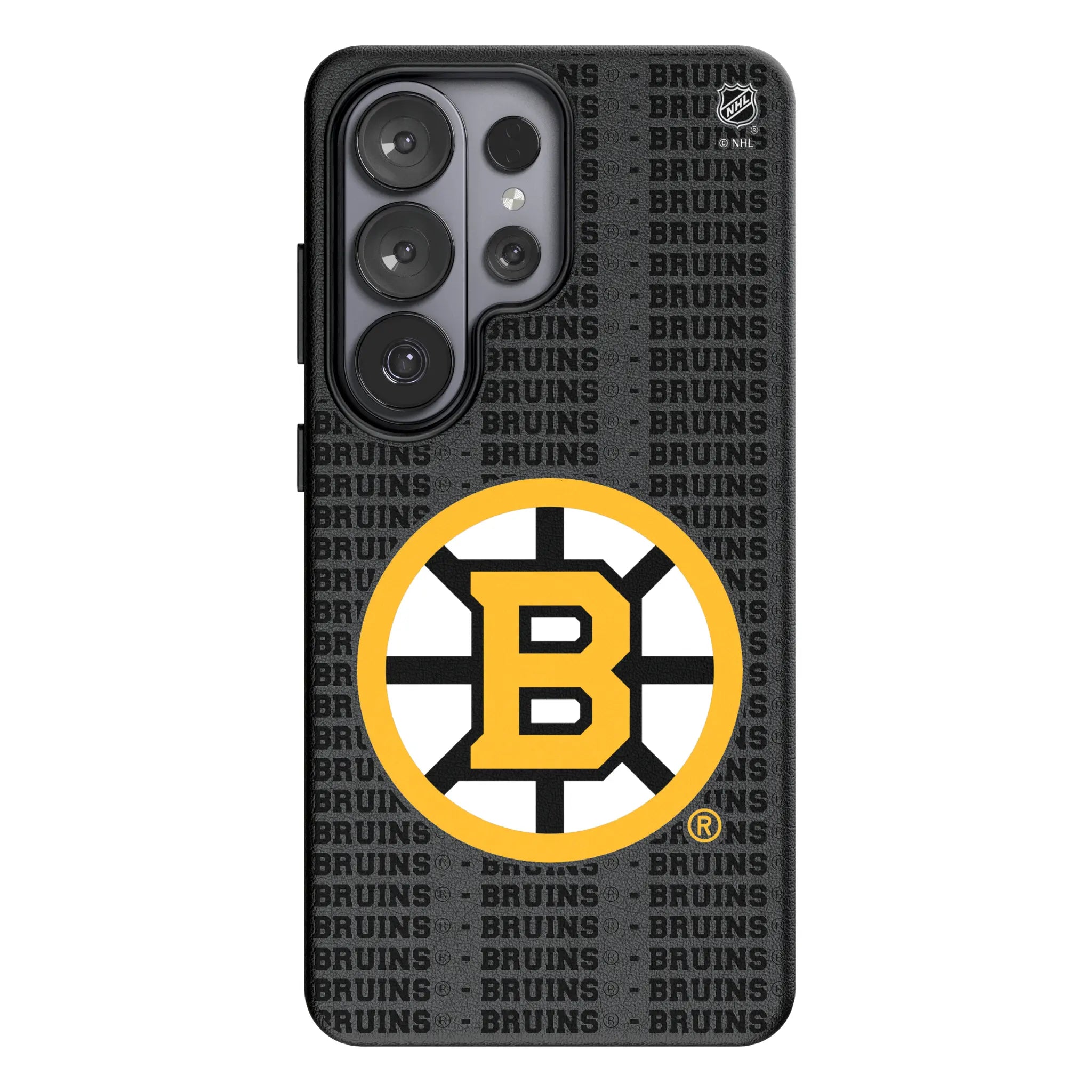 Boston Bruins Text Backdrop Galaxy MagSafe Compatible Phone Case for Samsung Galaxy#Device_Galaxy S26 Ultra