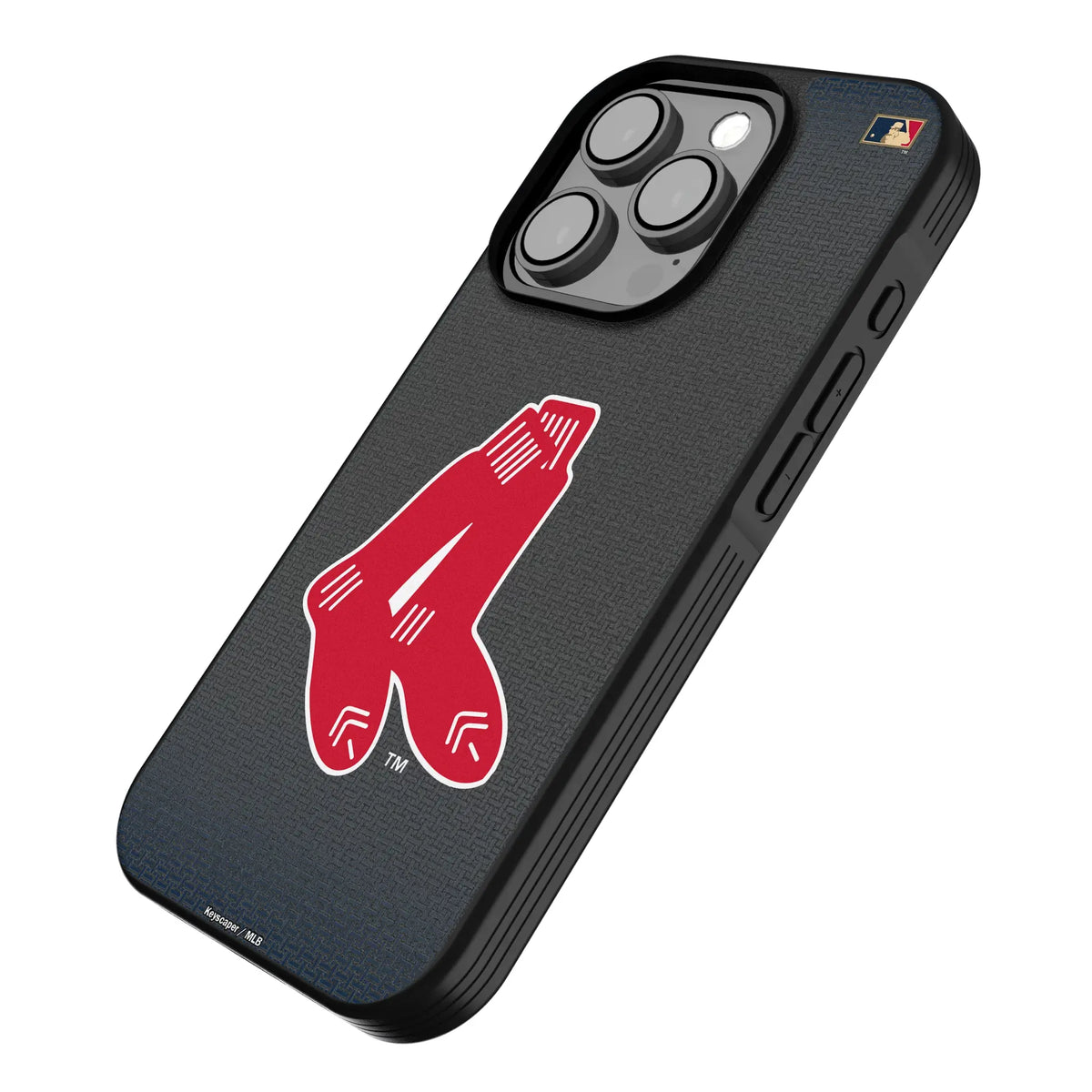 Boston Red Sox 1924-1960 - Cooperstown Collection Linen iPhone Bump Phone Case for Apple iPhone - Isometric View