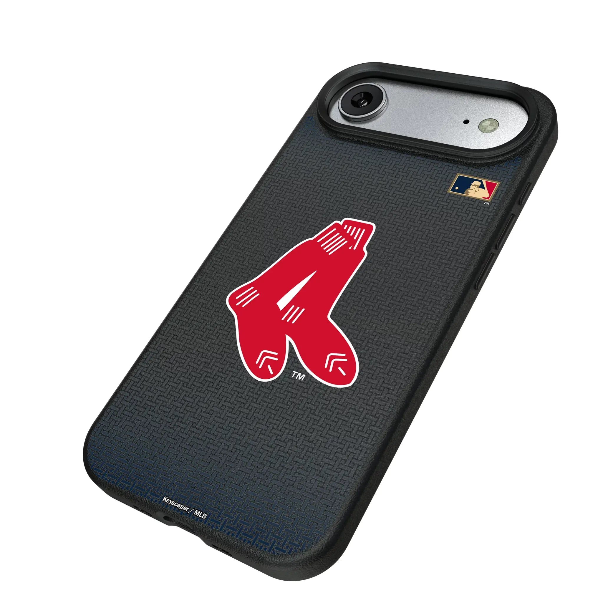 Boston Red Sox 1924-1960 - Cooperstown Collection Linen iPhone MagSafe Compatible Phone Case for Apple iPhone - Isometric View#Device_iPhone Air