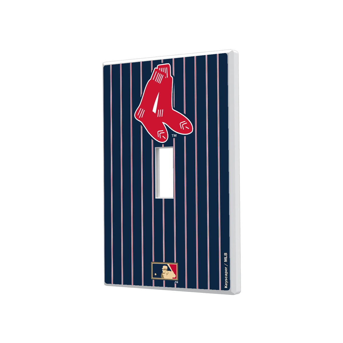 Boston Red Sox 1924-1960 - Cooperstown Collection Pinstripe Hidden-Screw Light Switch Plate#Style_Single Toggle