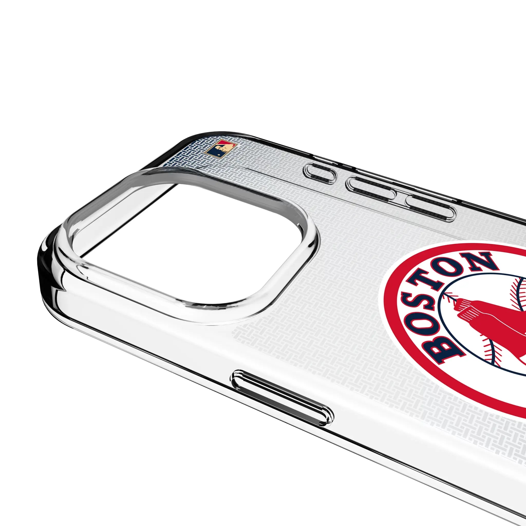 Boston Red Sox 1976-2008 - Cooperstown Collection Linen iPhone Clear Phone Case for Apple iPhone - Detail