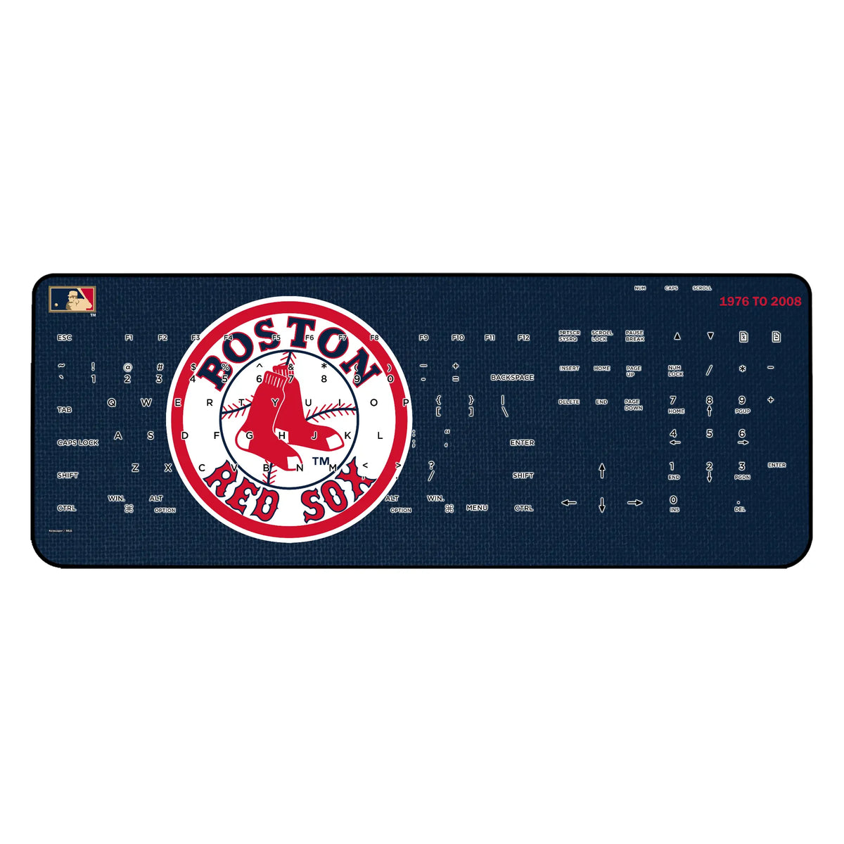Boston Red Sox 1976-2008 - Cooperstown Collection Solid Wireless USB Keyboard