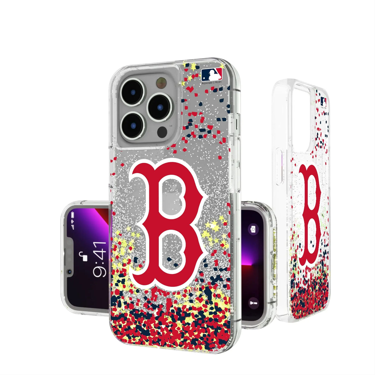 Boston Red Sox Confetti iPhone Glitter Phone Case for Apple iPhone#Device_iPhone 13 Pro