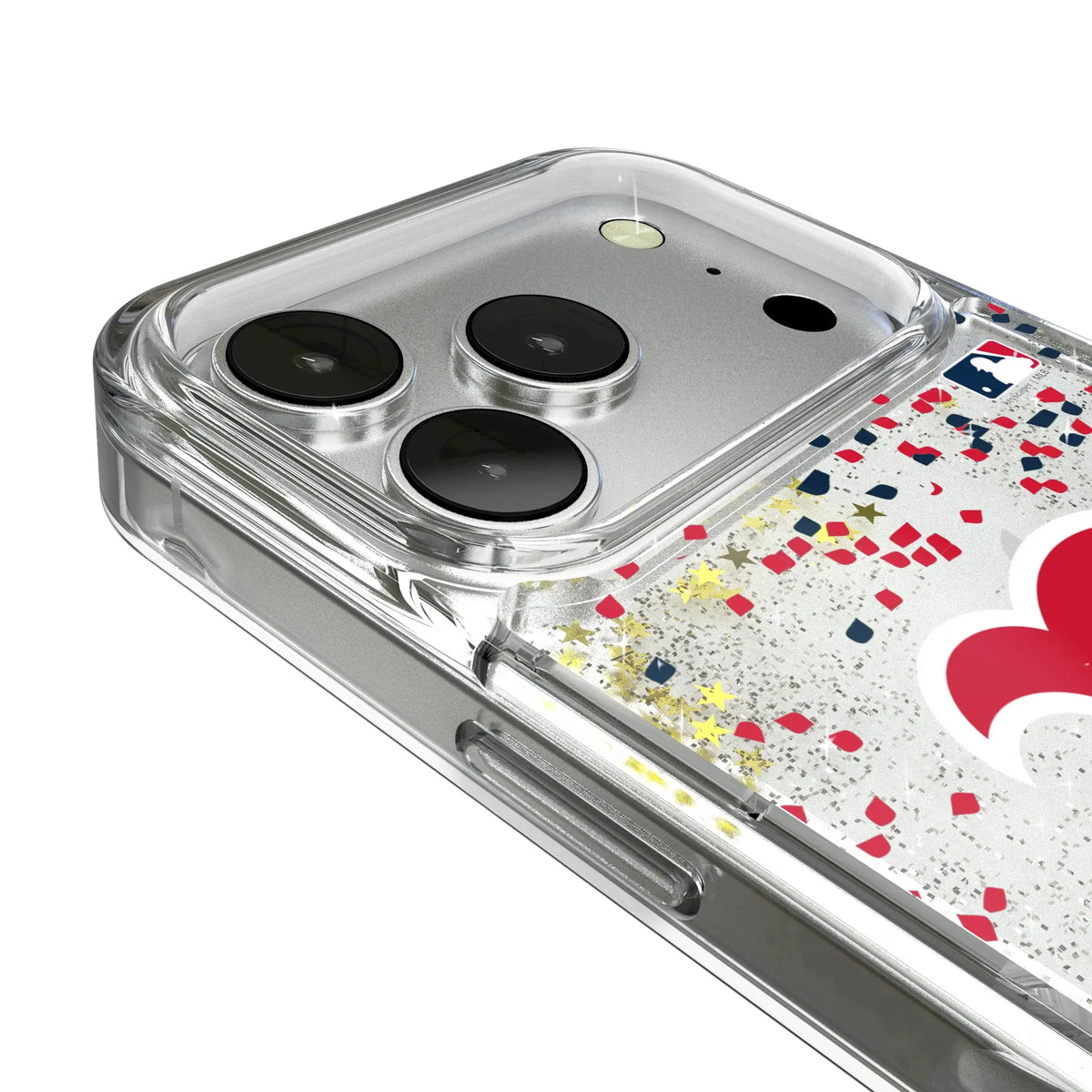 Boston Red Sox Confetti iPhone Glitter Phone Case for Apple iPhone - Detail#Device_iPhone 17 Pro