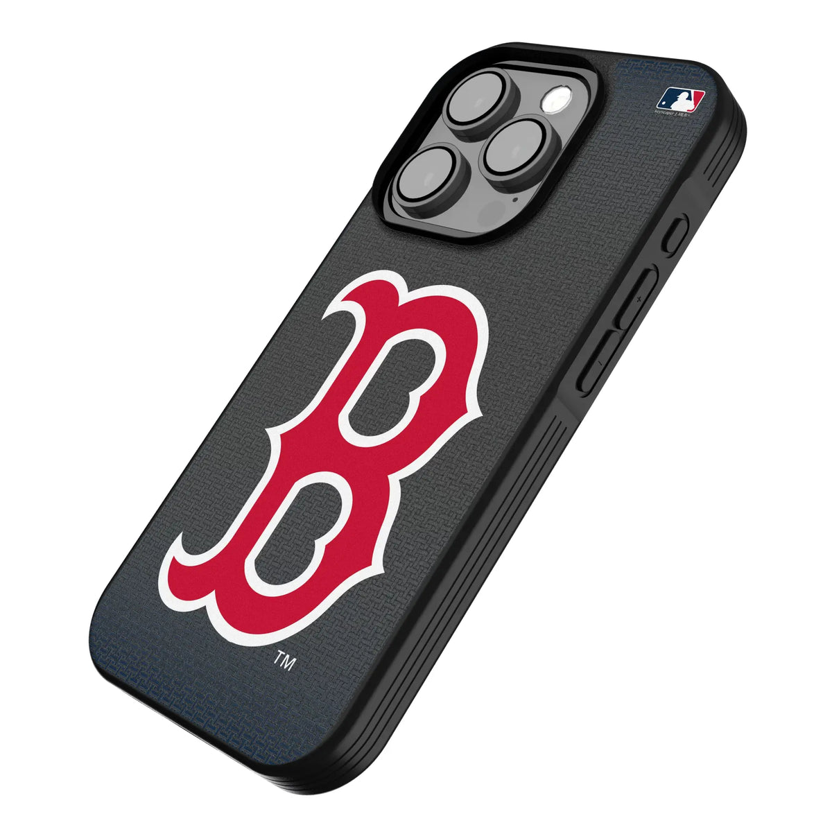 Boston Red Sox Linen iPhone Bump Phone Case for Apple iPhone - Isometric View