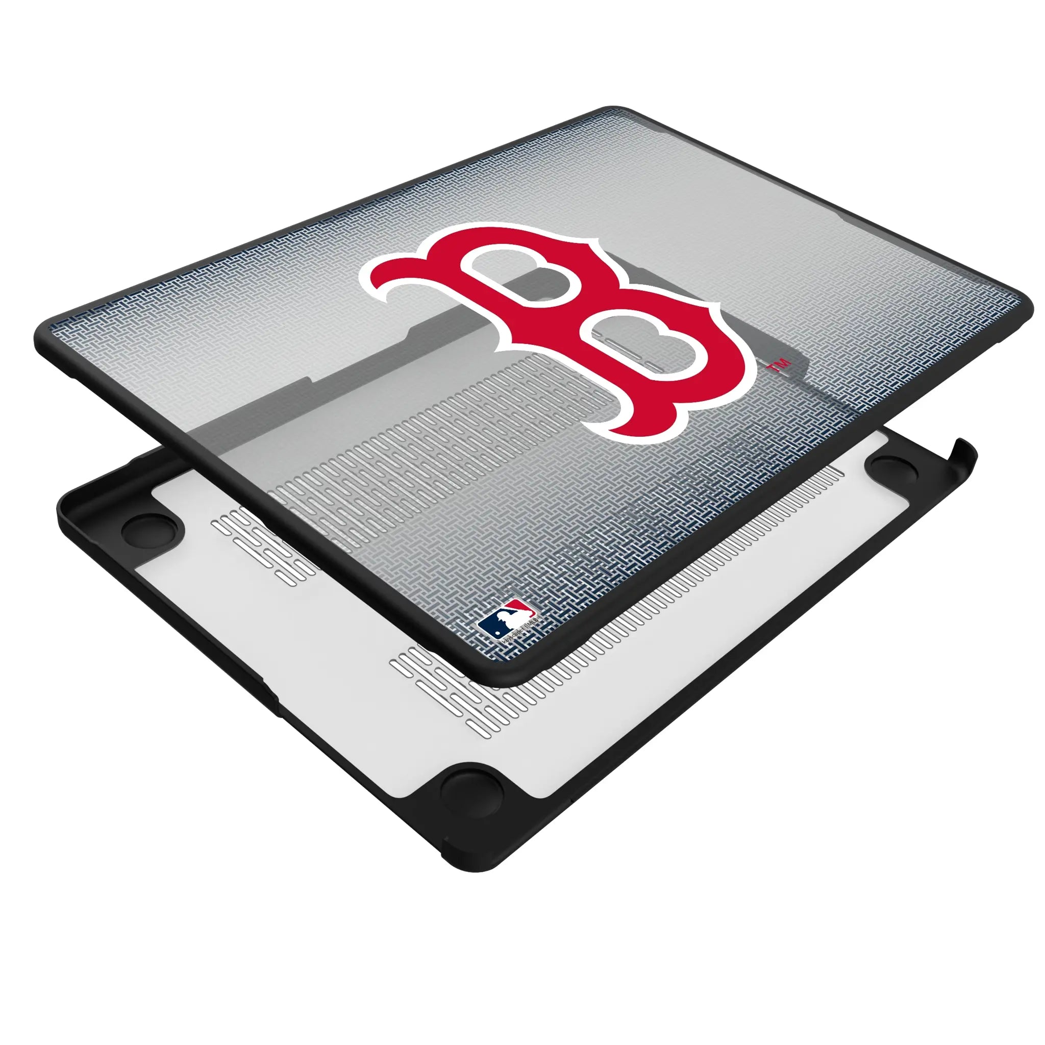 Boston Red Sox Linen MacBook Laptop Case for Apple MacBook - Isometric View