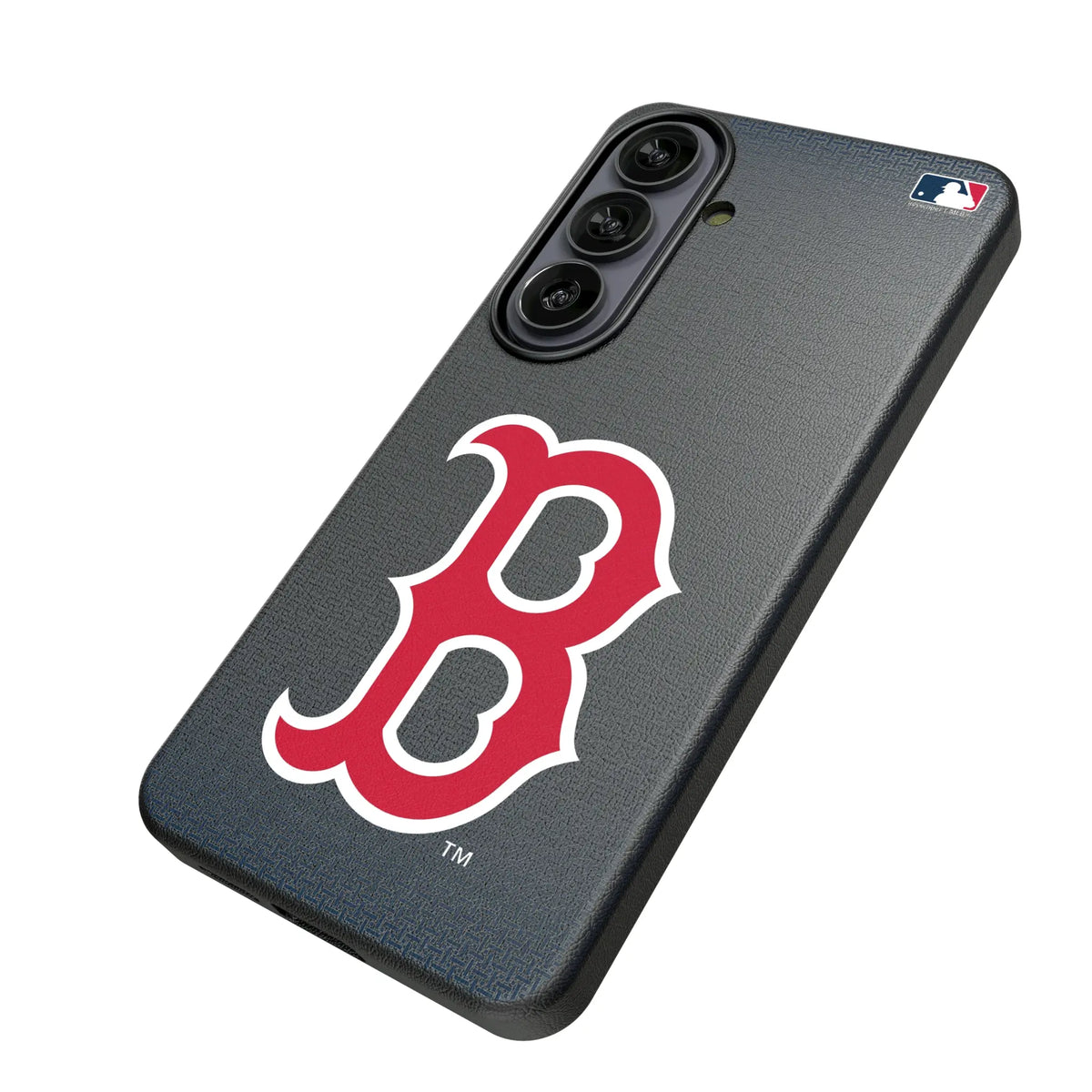 Boston Red Sox Linen Galaxy MagSafe Compatible Phone Case for Samsung Galaxy - Isometric View#Device_Galaxy S26
