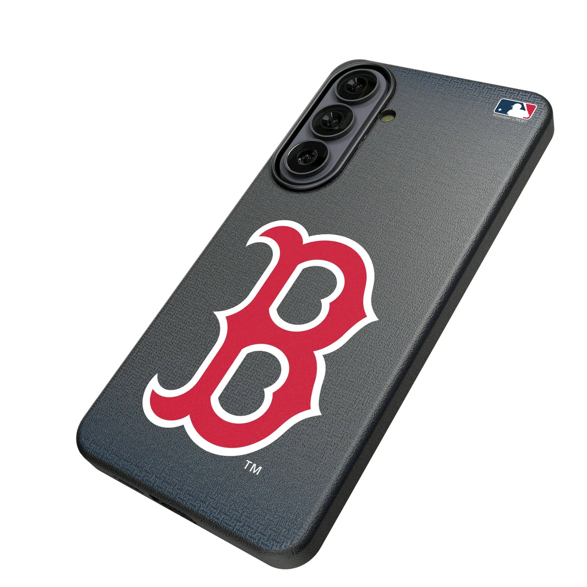 Boston Red Sox Linen Galaxy MagSafe Compatible Phone Case for Samsung Galaxy - Isometric View#Device_Galaxy S26 Plus