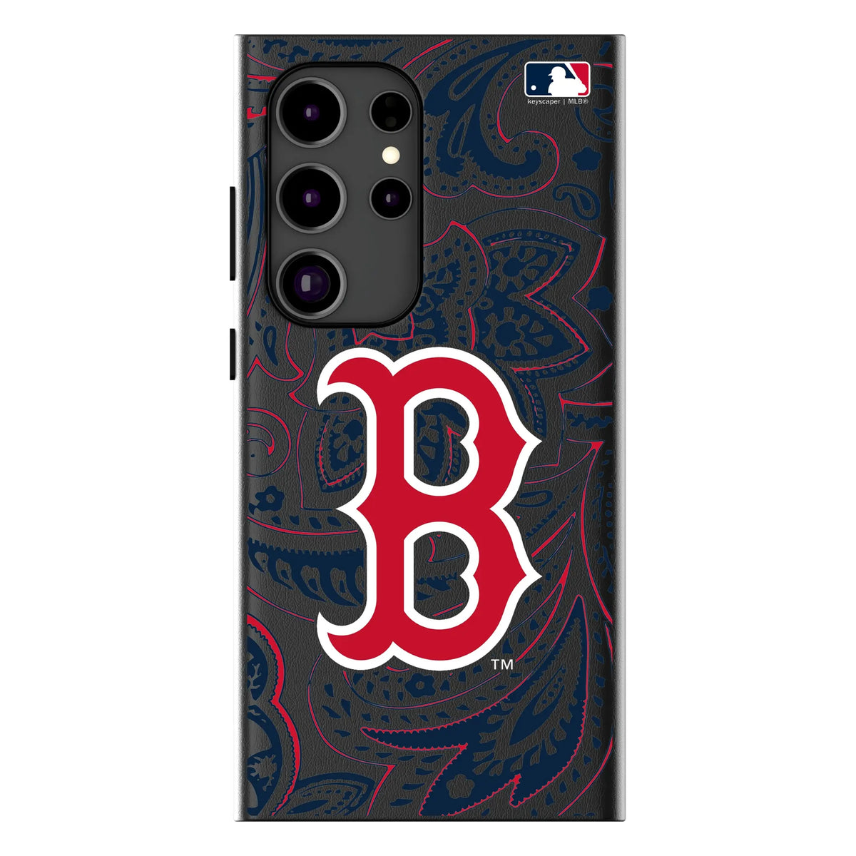 Boston Red Sox Paisley Galaxy MagSafe Compatible Phone Case for Samsung Galaxy#Device_Galaxy S24 Ultra
