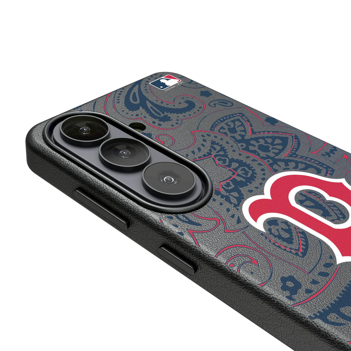 Boston Red Sox Paisley Galaxy MagSafe Compatible Phone Case for Samsung Galaxy - Detail#Device_Galaxy S26