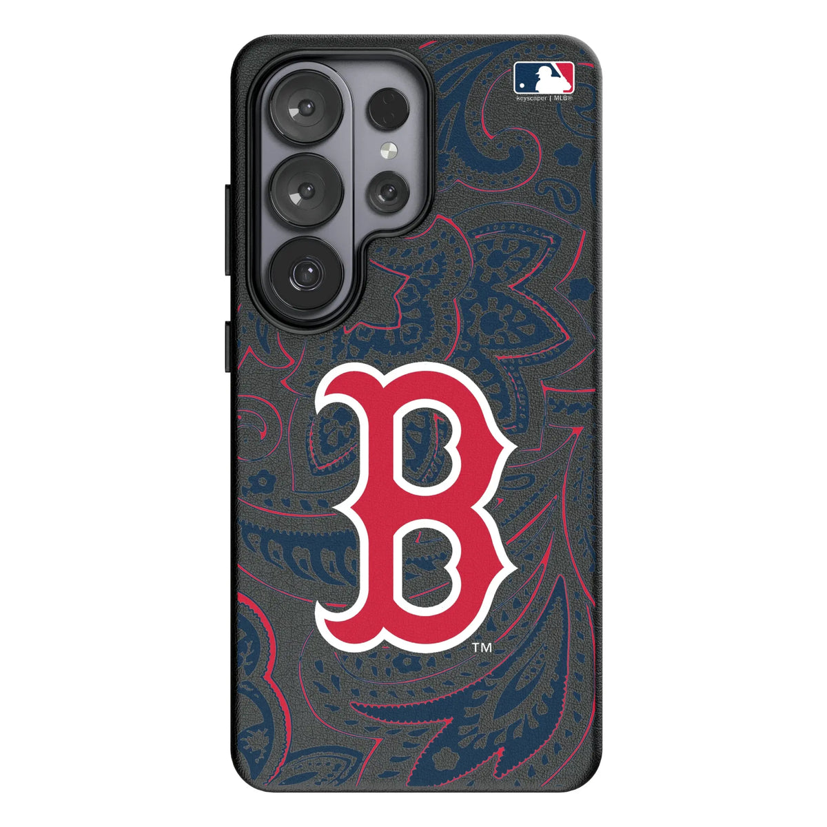 Boston Red Sox Paisley Galaxy MagSafe Compatible Phone Case for Samsung Galaxy#Device_Galaxy S26 Ultra