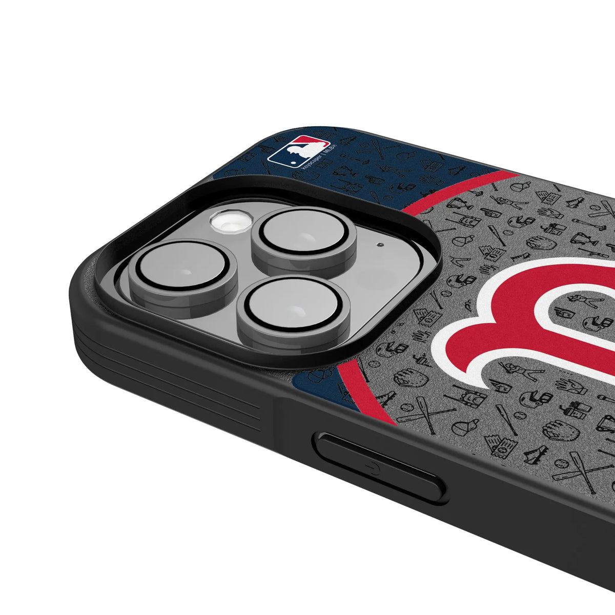 Boston Red Sox Personalized Circle iPhone Bump Phone Case for Apple iPhone - Detail#Device_iPhone 15 Pro