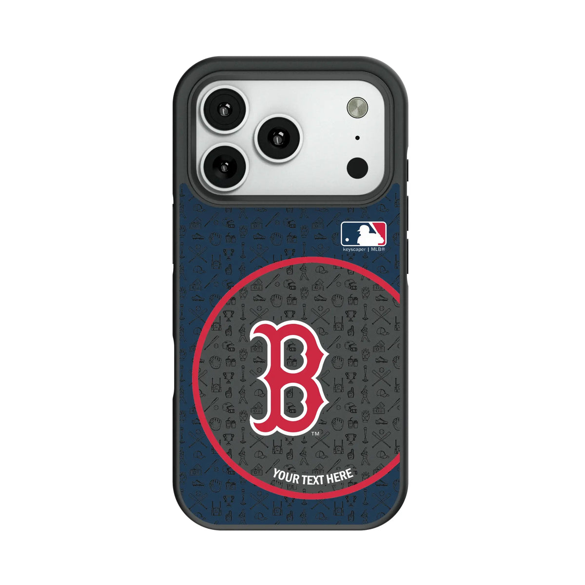 Boston Red Sox Personalized Circle Bump Phone Case for Apple iPhone