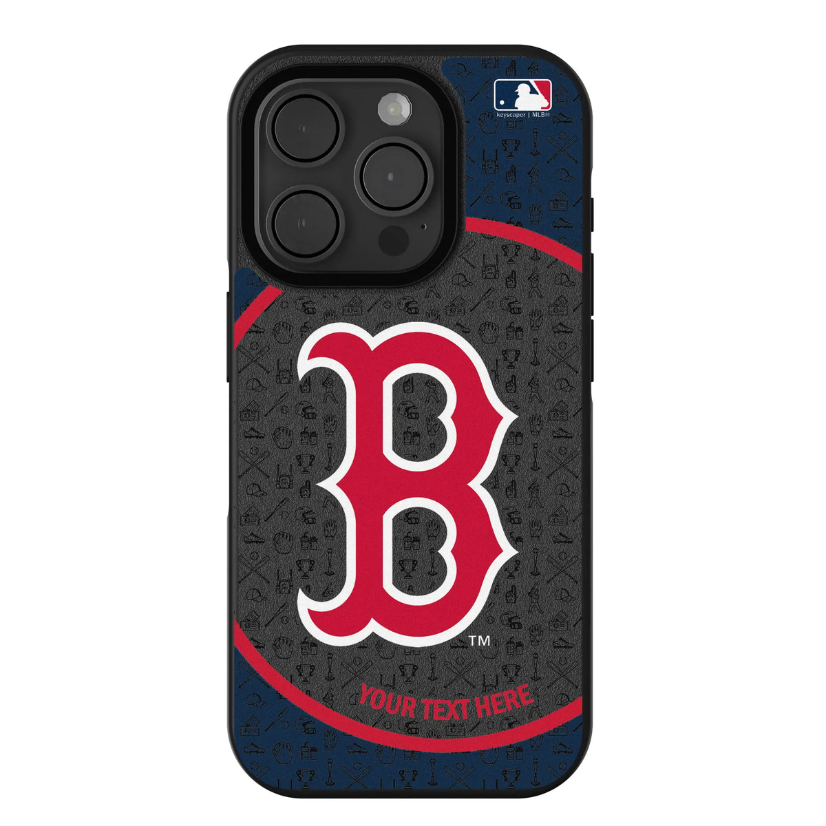 Boston Red Sox Personalized Circle iPhone Bump Phone Case for Apple iPhone