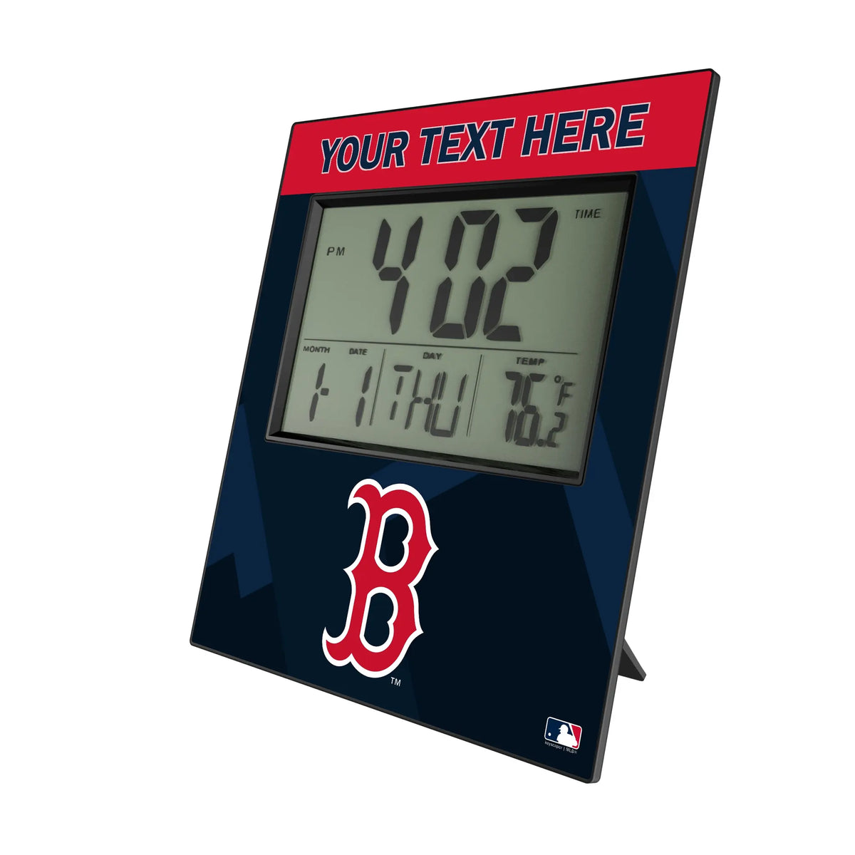 Boston Red Sox Personalized Color Block Wall Clock