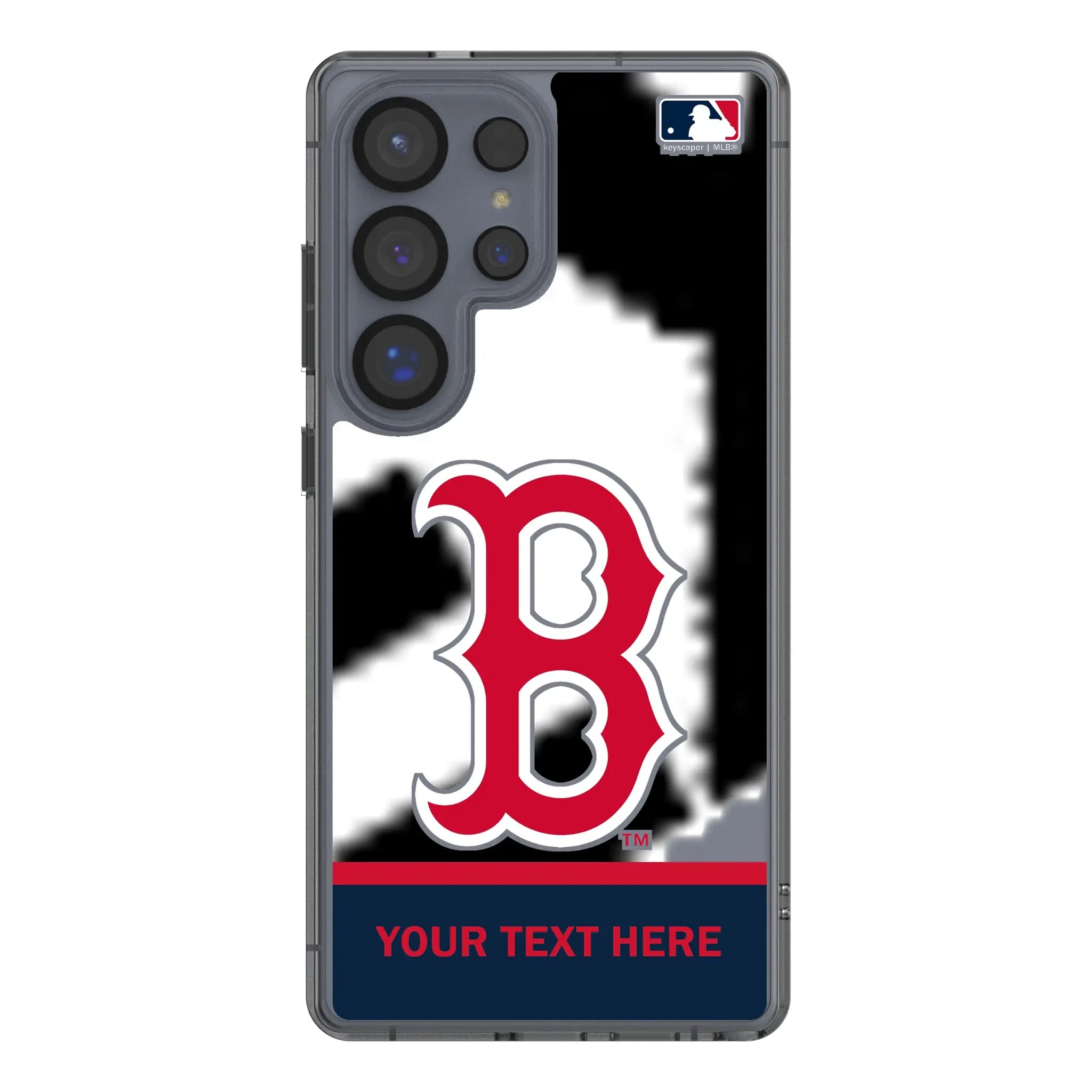 Boston Red Sox Personalized EndZone Plus Galaxy Clear Phone Case for Samsung Galaxy#Device_Galaxy S25 Ultra