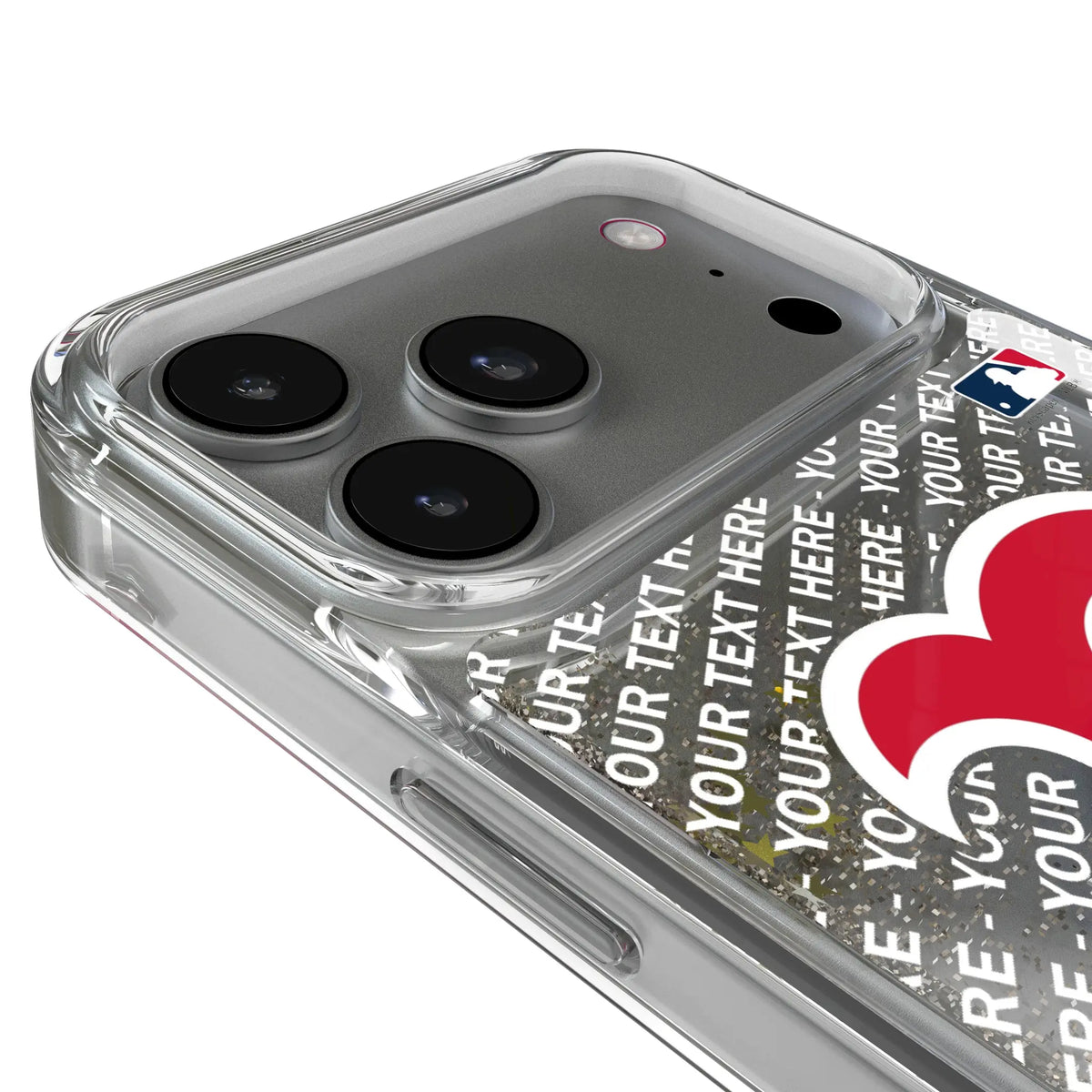Boston Red Sox Personalized EndZone Plus iPhone Glitter Phone Case for Apple iPhone - Detail#Device_iPhone 17 Pro Max