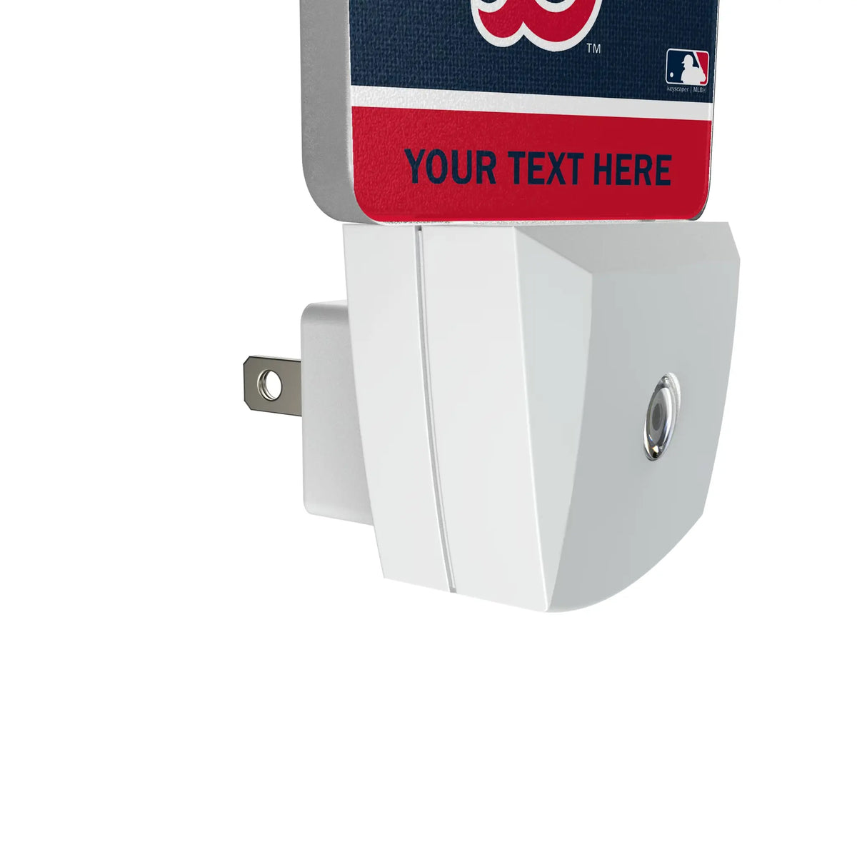 Boston Red Sox Personalized Endzone Solid Night Light 2-Pack - Detail