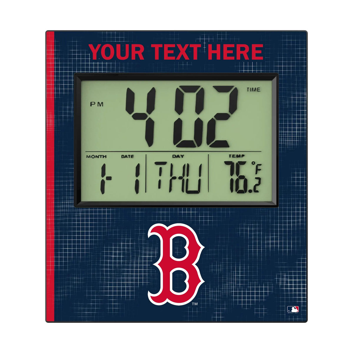 Boston Red Sox Personalized Hatch Wall Clock