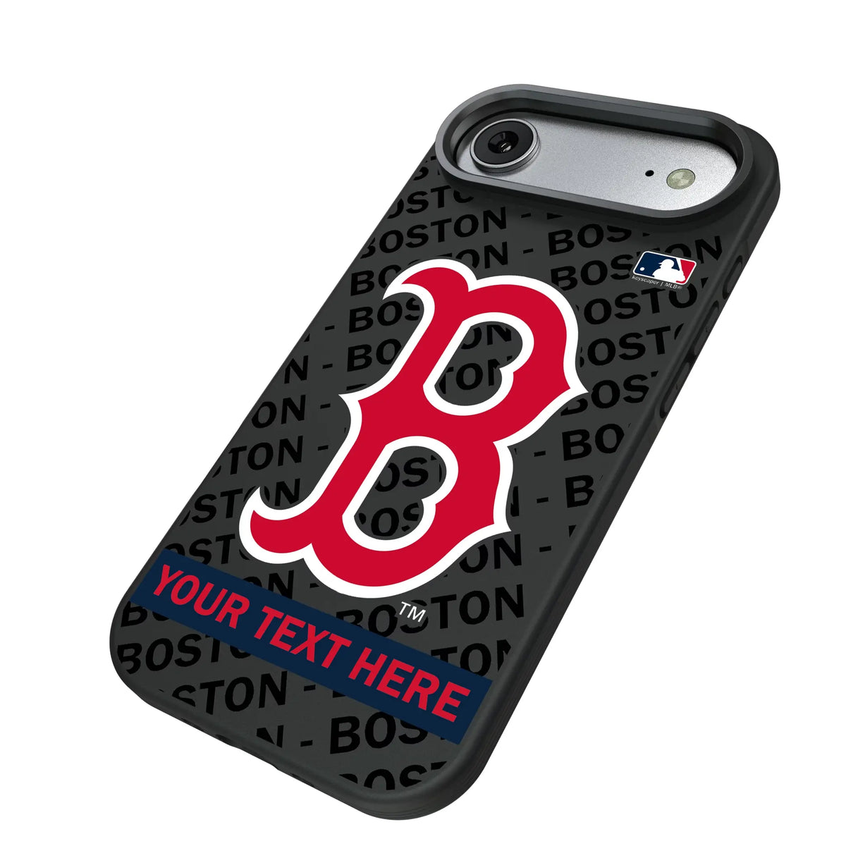 Boston Red Sox Personalized Tilt iPhone Bump Phone Case for Apple iPhone - Isometric View#Device_iPhone Air