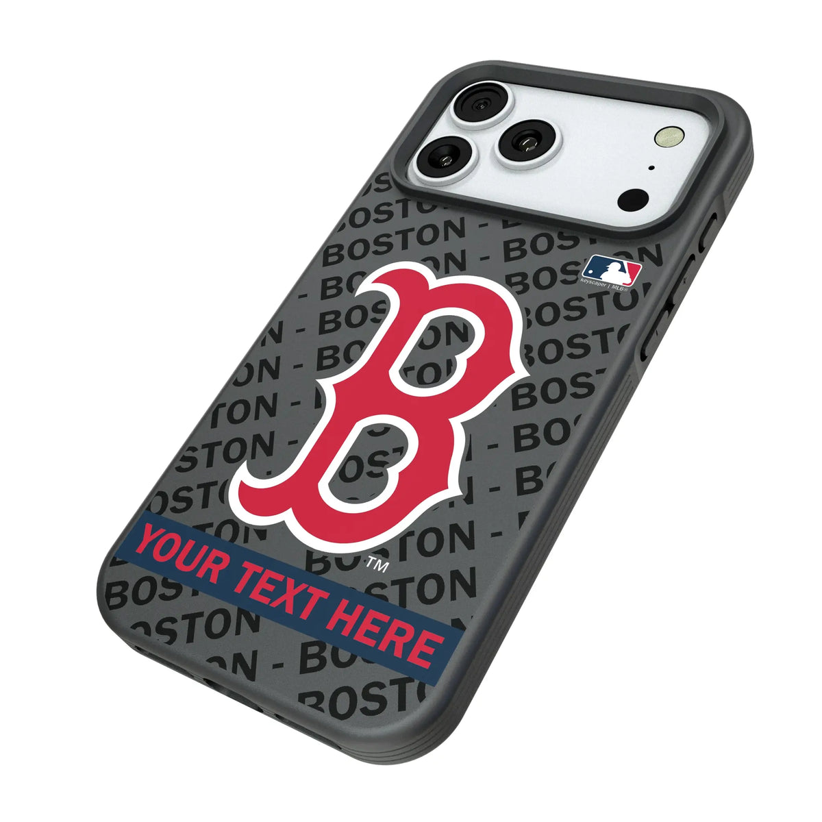 Boston Red Sox Personalized Tilt iPhone Bump Phone Case for Apple iPhone - Isometric View#Device_iPhone 18 Pro Max