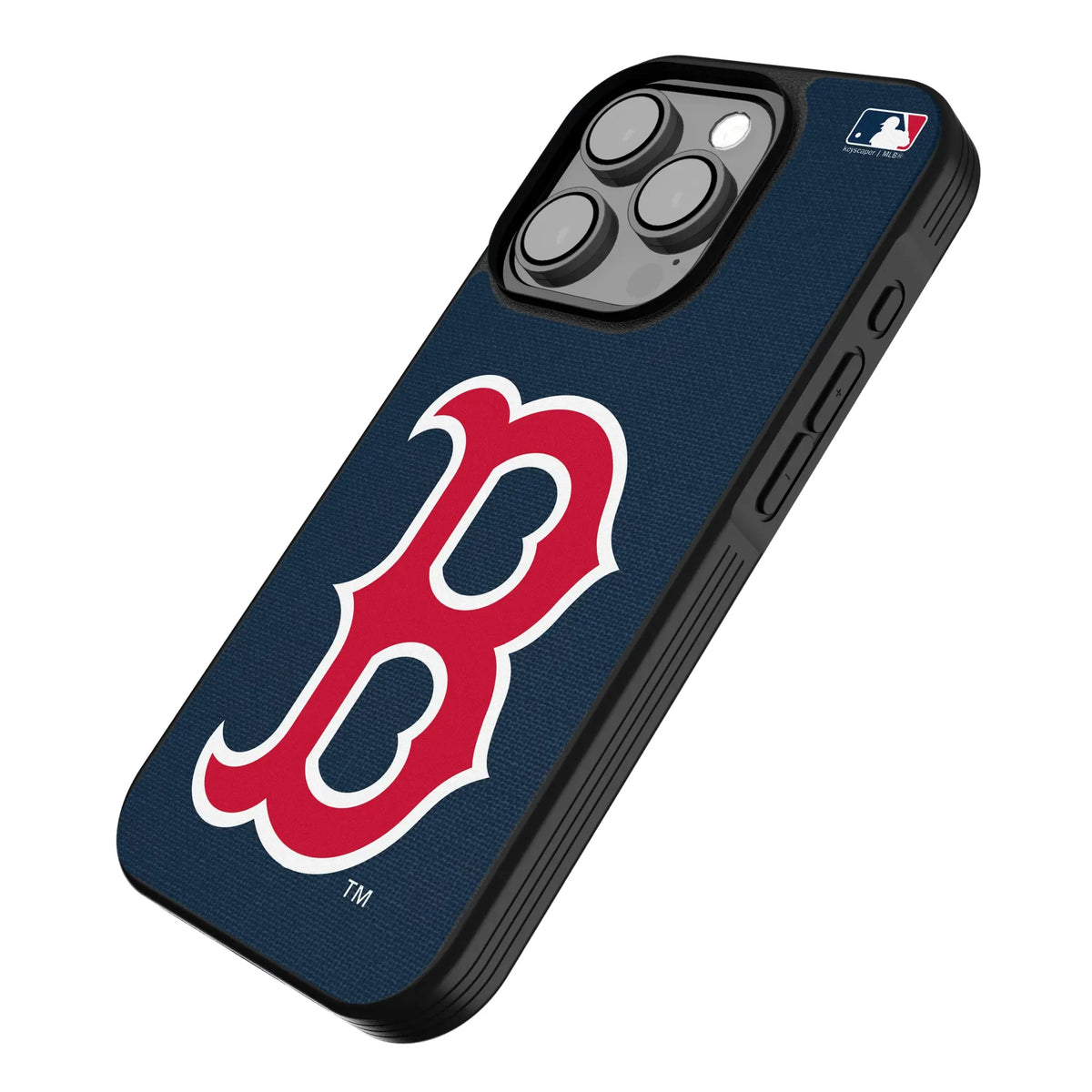 Boston Red Sox Solid iPhone Bump Phone Case for Apple iPhone - Isometric View