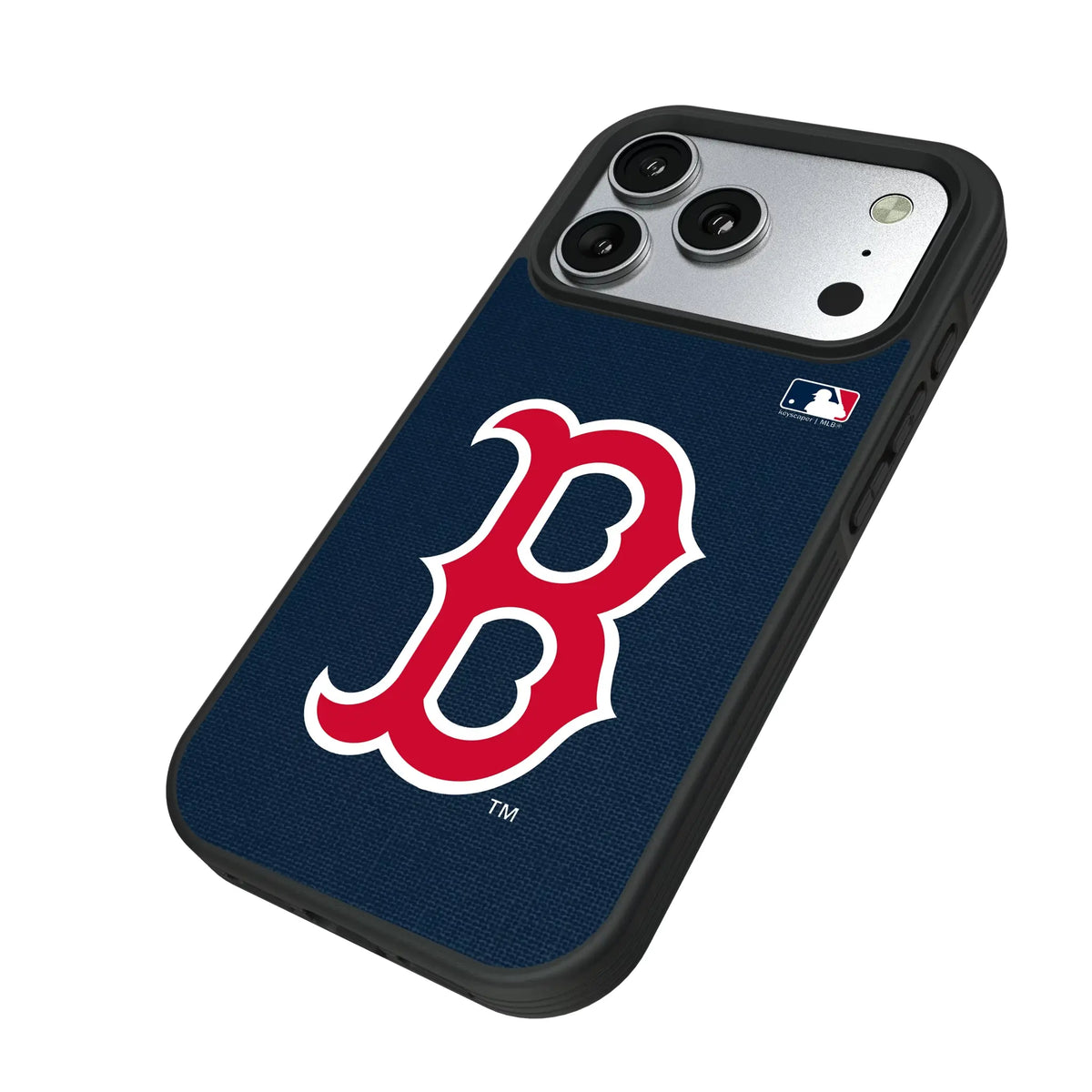 Boston Red Sox Solid iPhone Bump Phone Case for Apple iPhone - Isometric View#Device_iPhone 17 Pro