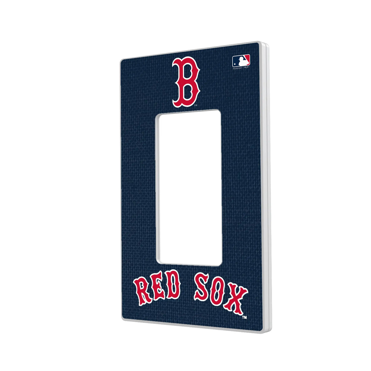 Boston Red Sox Solid Hidden-Screw Light Switch Plate#Style_Single Rocker