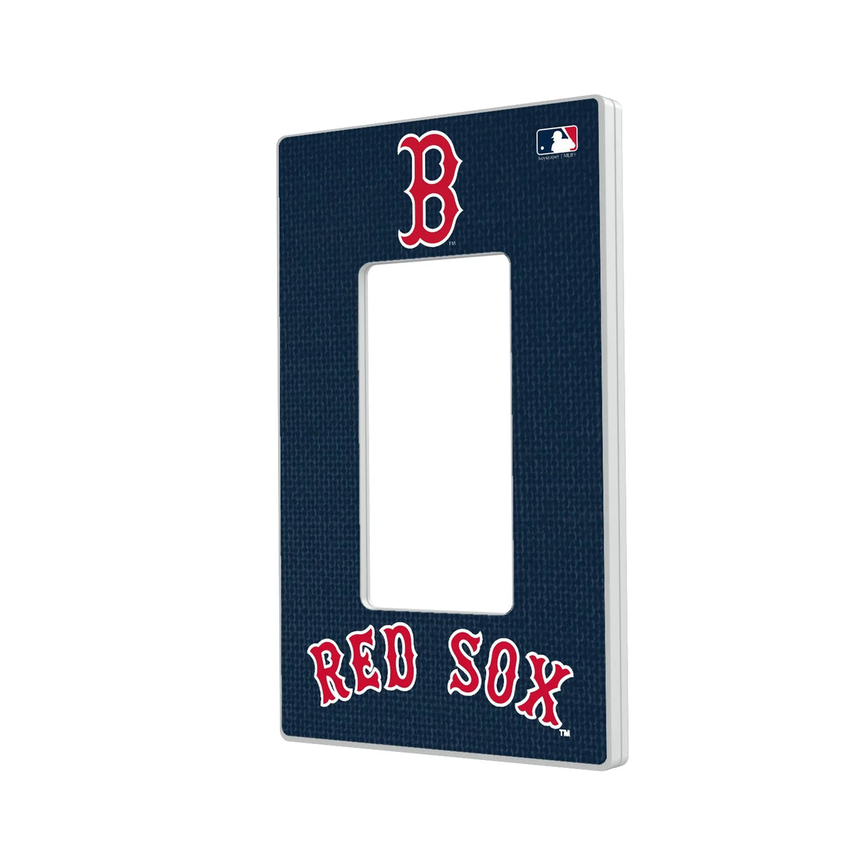 Boston Red Sox Solid Hidden-Screw Light Switch Plate#Style_Single Rocker