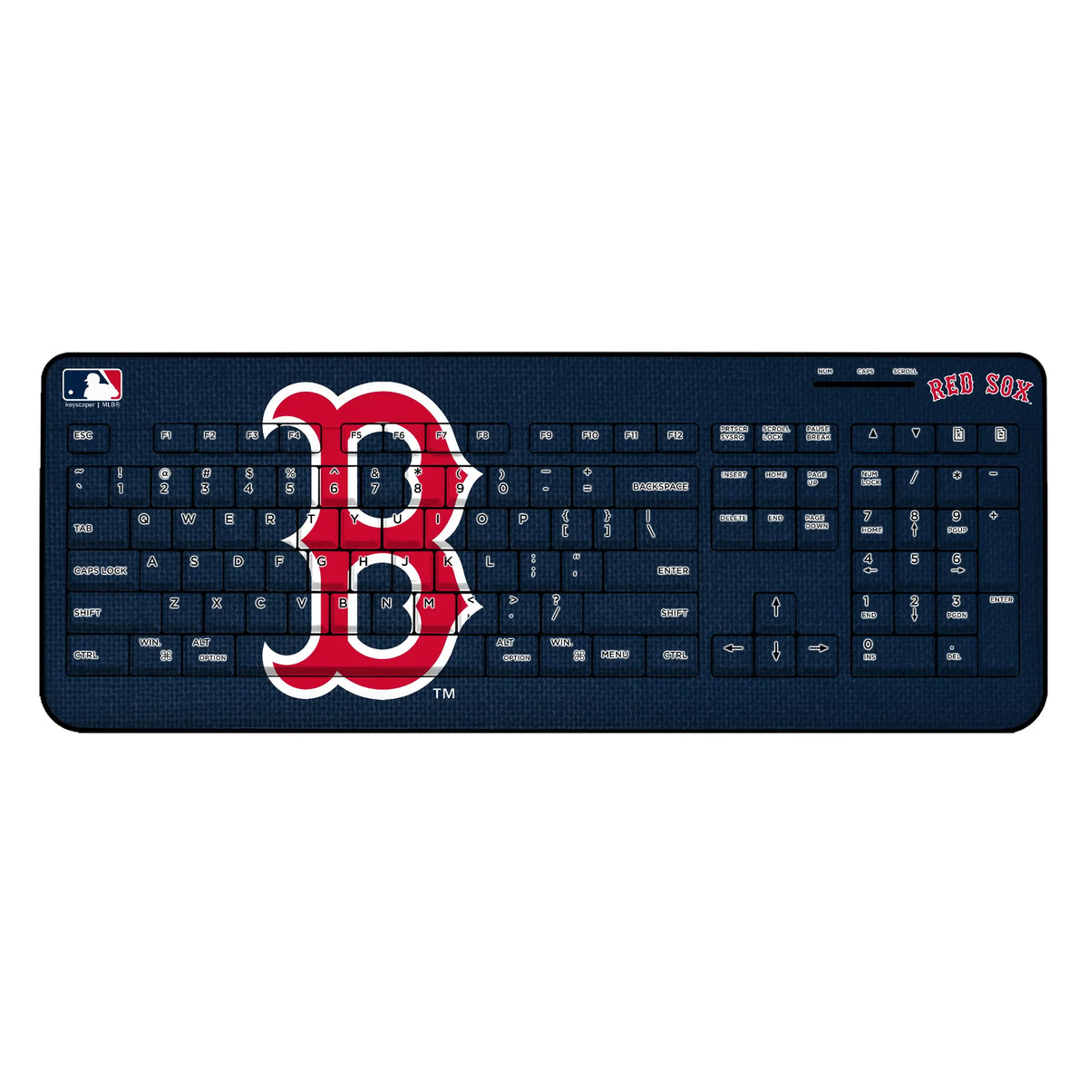 Boston Red Sox Solid Wireless USB Keyboard