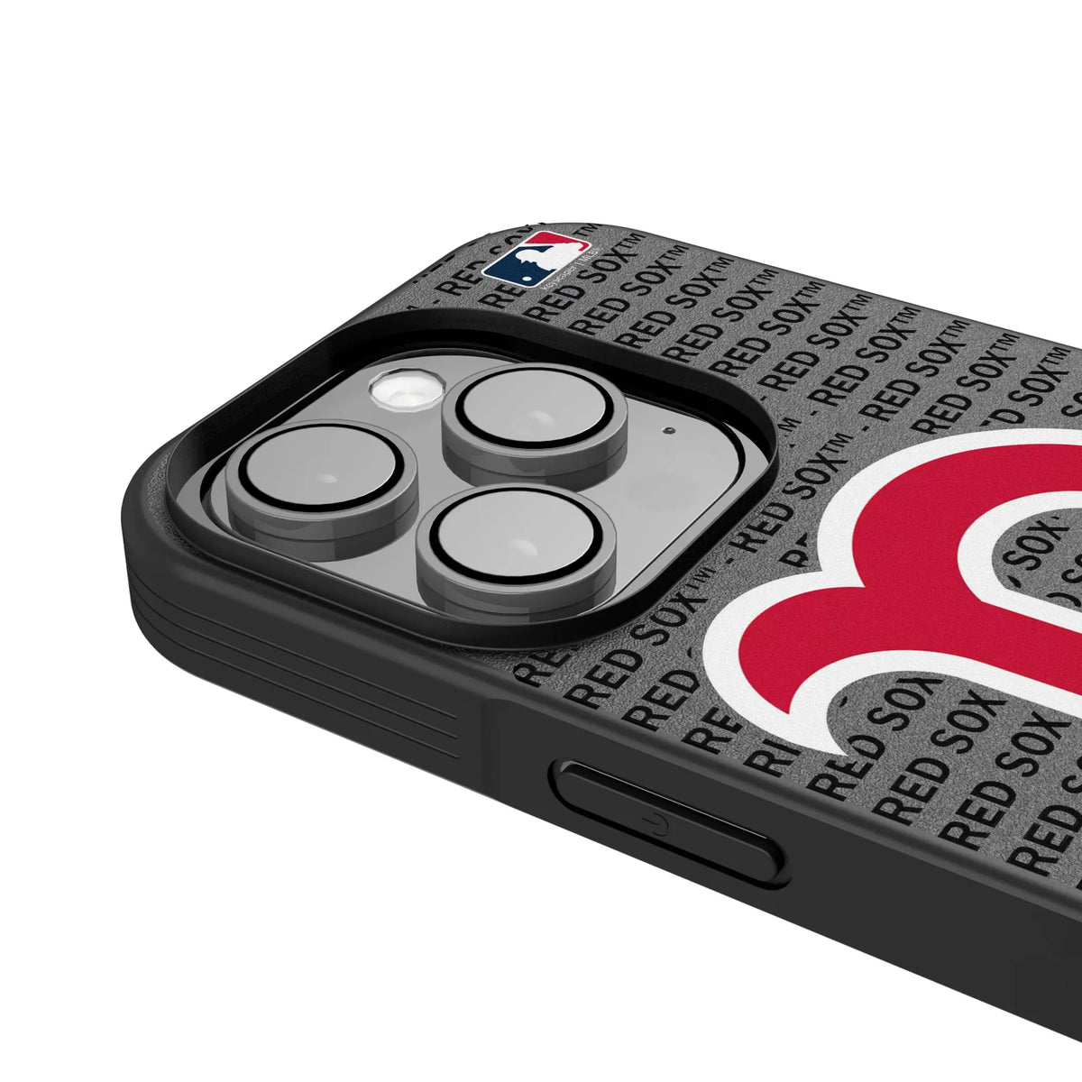 Boston Red Sox Text Backdrop iPhone Bump Phone Case for Apple iPhone - Detail