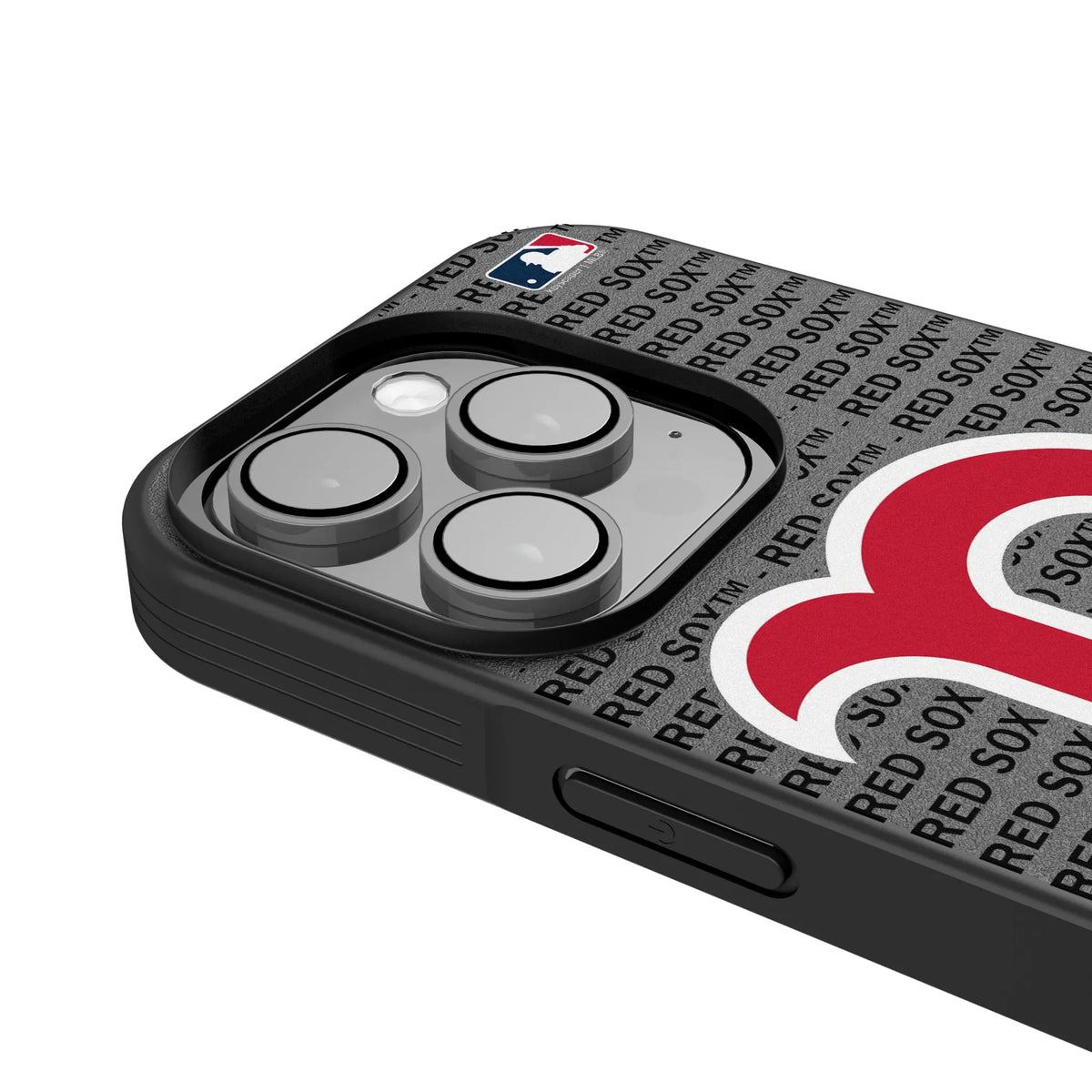 Boston Red Sox Text Backdrop iPhone Bump Phone Case for Apple iPhone - Detail