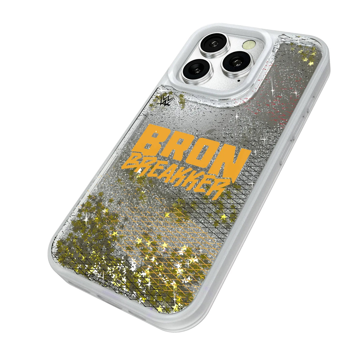 Bron Breakker Steel iPhone Glitter Phone Case for Apple iPhone - Isometric View#Device_iPhone 16 Pro