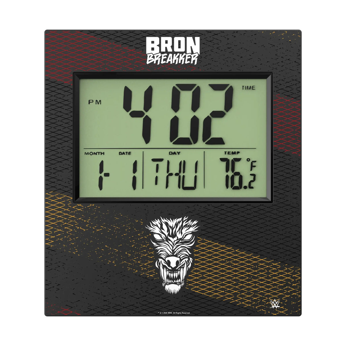 Bron Breakker Steel Wall Clock