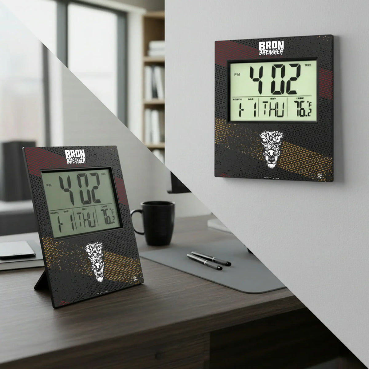Bron Breakker Steel Wall Clock - Lifestyle
