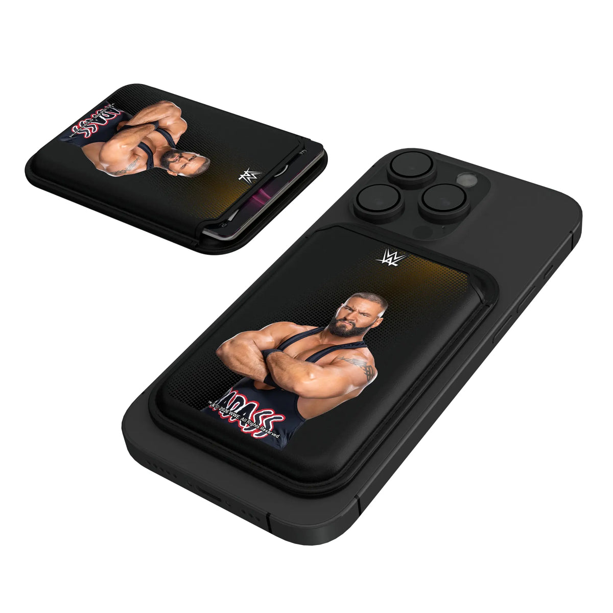 Bron Breakker Superstar Black Magnetic Credit Card Wallet