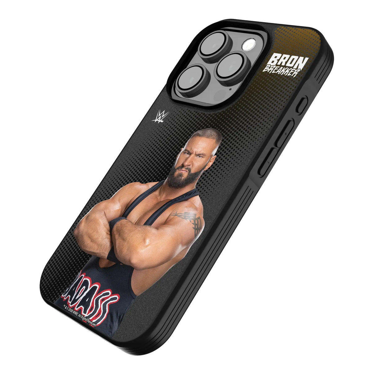 Bron Breakker Superstar iPhone Bump Phone Case for Apple iPhone - Isometric View#Device_iPhone 15 Pro