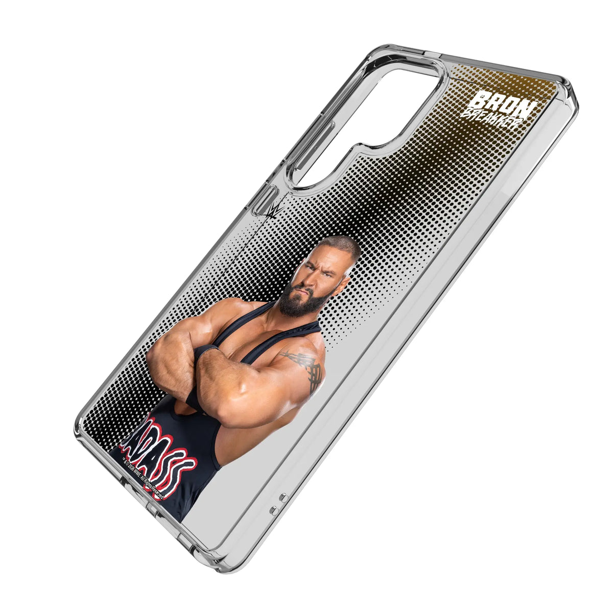 Bron Breakker Superstar Galaxy Clear Phone Case for Samsung Galaxy - Isometric View#Device_Galaxy S25 Ultra