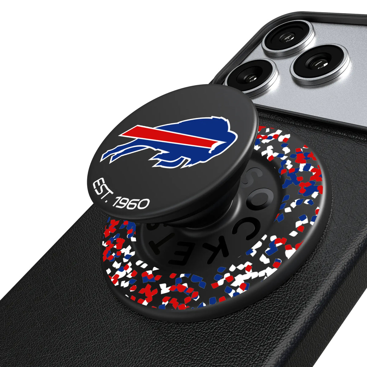 Buffalo Bills Confetti Popsockets Round Magnetic