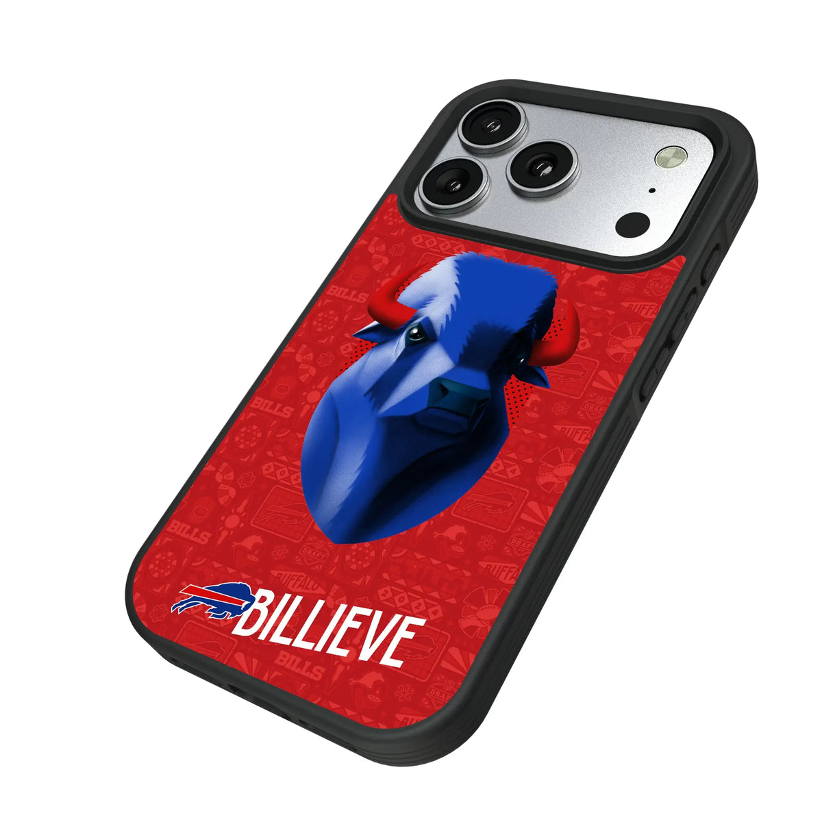 Buffalo Bills Deco iPhone Bump Phone Case for Apple iPhone - Isometric View#Device_iPhone 17 Pro