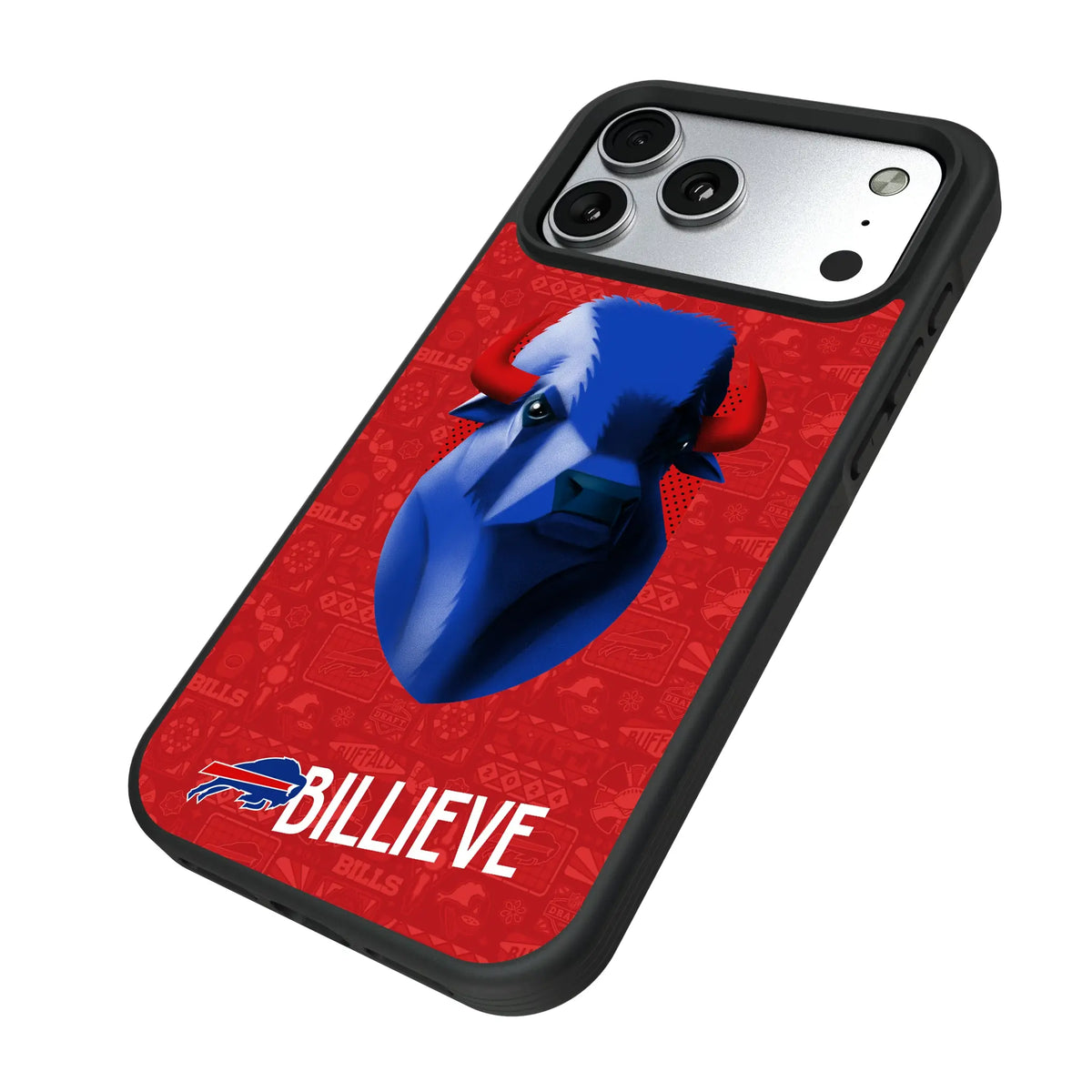 Buffalo Bills Deco iPhone Bump Phone Case for Apple iPhone - Isometric View#Device_iPhone 17 Pro Max
