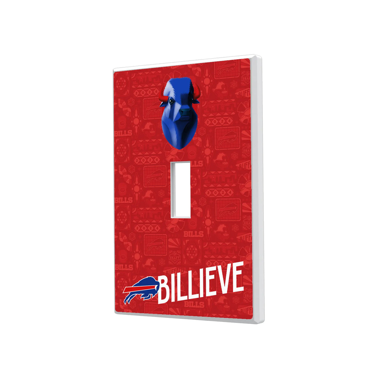 Buffalo Bills Deco Hidden-Screw Light Switch Plate#Style_Single Toggle