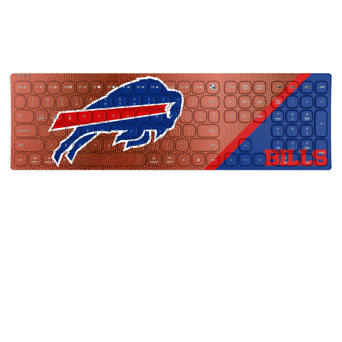 Buffalo Bills Football KKB605 Curved Wireless Keyboard
