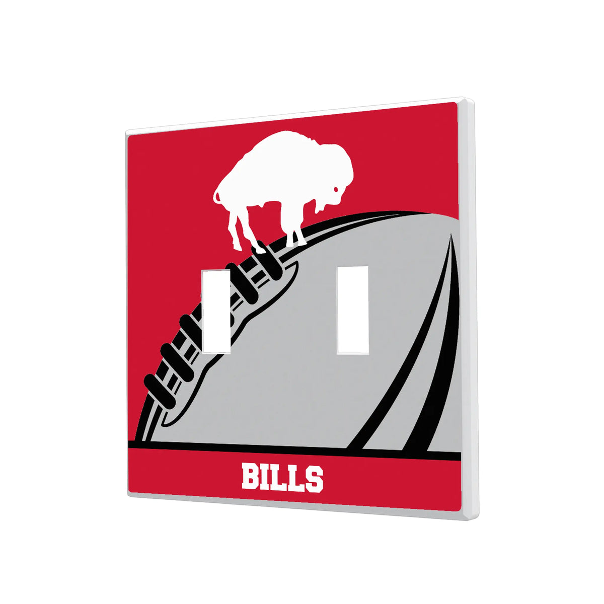 Buffalo Bills Historic Collection Passtime Hidden-Screw Light Switch Plate#Style_Double Toggle